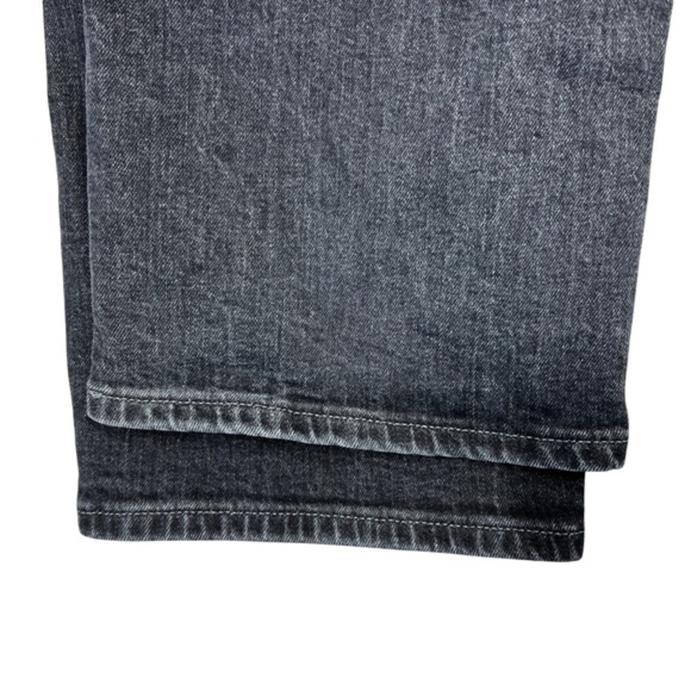 RISING SUN & CO Slim Straight Jeans Mens 38x32 Black Rinse Grunge Stretch Denim - Picture 12 of 15